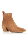 Rag & Bone Icon Rover Suede Chelsea Booties In Camel Suede