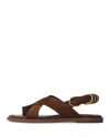 Rag & Bone Women's Gia Toe Loop Sandals In Umber Suede
