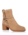 Rag & Bone Woman Ankle Boots Beige Size 6 Leather In Chestnut Suede