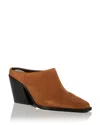 Rag & Bone Joni Suede Western Mules In Brown Suede