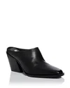 Rag & Bone Joni Leather Western Mules In Black