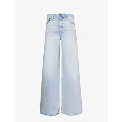 RAG & BONE WOMENS KIERRA SOFIE WIDE-LEG HIGH-RISE DENIM-BLEND JEANS