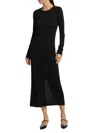 Rag & Bone Knit Maxi Dress In Black