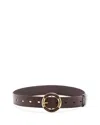 Rag & Bone Marina Wide Leather Belt
