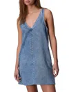 Rag & Bone Naia Sleeveless Denim Minidress In Mari