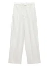 Rag & Bone Women's Newman Stripe Cotton-linen Pants In White Stripe