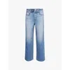 Rag & Bone Miramar Wide-leg Mid-rise Cotton Trousers In Noosa