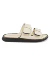 Rag & Bone Women's Parker Leather Sandals In Grey Beige