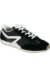 Rag & Bone Retro Slim Mixed Leather Sneakers In Black