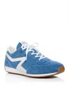 Rag & Bone Retro Runner Slim Sneakers Medwshdnm In Medium Wash Denim
