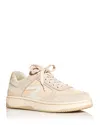 Rag & Bone Retro Mixed Leather Tennis Sneakers In Greige