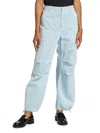Rag & Bone Savannah High Waist Twill Utility Pants In Light Blue