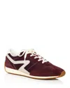 Rag & Bone Retro Runner Womens Two Tone Man Made Casual And Fashion Sneakers In Grape