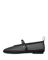 Rag & Bone Spire Mesh Mary Jane Ballerina Flats In Black