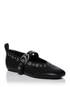 Rag & Bone Black Spire Mary Jane Ballerina Flats In Black