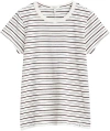 Rag & Bone The Striped Baby Tee In White