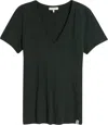 Rag & Bone Women's The Slub Vee, Dark Green In Green