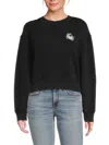 Rag & Bone Vintage Disco Crewneck Sweatshirt In Black Multi