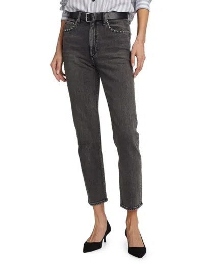 Rag & Bone Women's Wren Studded Ankle-crop Jeans In Serephina Jewel