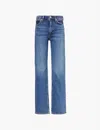 Rag & Bone Harlow Straight-leg Mid-rise Stretch-denim Jeans In Kendra