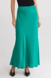 Rag & Bone Wren Maxi Skirt In Emeraldgrn