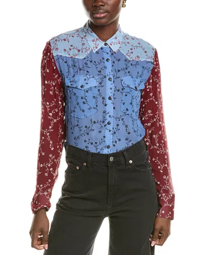 RAG & BONE WYATT PATCHWORK SHIRT