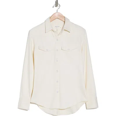 Rag & Bone Wyatt Western Shirt In Ecru