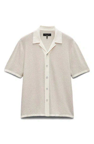 RAG & BONE RAG & BONE ZIGZAG AVERY ZUMA TOWELING CAMP SHIRT