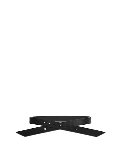 Rag & Bone Zoe Leather Belt In Black
