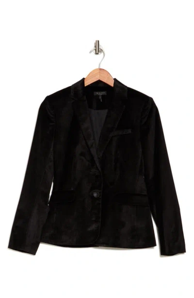 Rag & Bone Razor Velvet Jacket In Black