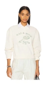 Rag & Bone Rb Raquet Sweatshirt In 象牙白