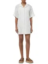 Rag & Bone Reed Embroidered Shirtdress In White