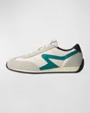 Rag & Bone Retro Runner Sneaker In White/green