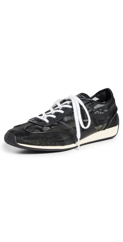 Rag & Bone Retro Runner Slim Sneakers Black In Black