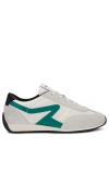 Rag & Bone Retro Runner Sneaker In White,green