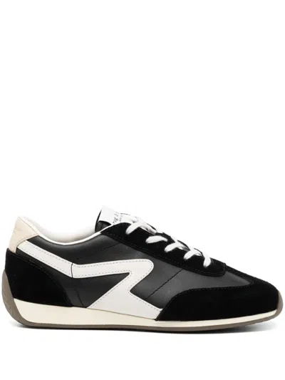 Rag & Bone Retro Runner Suede Sneaker In Black