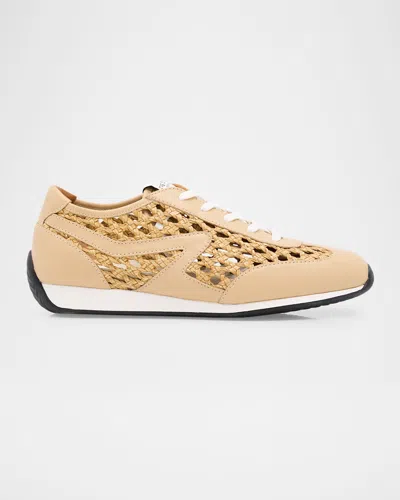 Rag & Bone Retro Slim Woven Net Sneakers In Lodenwvn