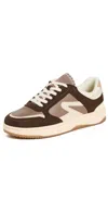 Rag & Bone Brown Retro Tennis Sneakers In Mushroom