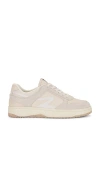 Rag & Bone Retro Tennis Sneakers Greige In White