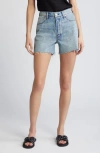 RAG & BONE RHINESTONE CUTOFF DENIM SHORTS