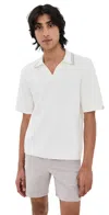 Rag & Bone Rib Johnny Polo In Zuma Toweling Ivory In Ivory