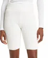 Shop Rag & Bone Rib Knit Biker Shorts In White
