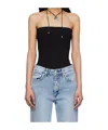 Rag & Bone Rib Knitted Tube Top Vest In Multicolor