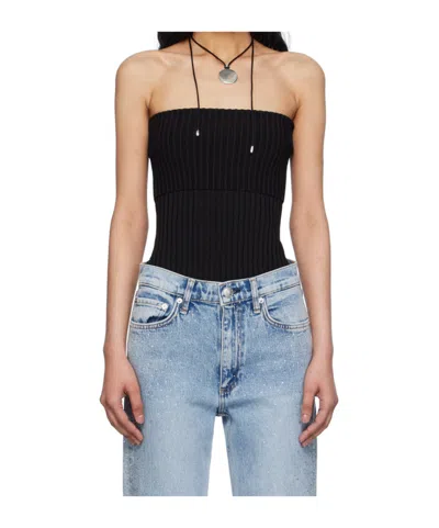Rag & Bone Rib Knitted Tube Top Vest In Multicolor