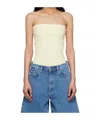 Rag & Bone Off-white Kaela Tube Top In Blue