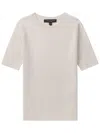 Rag & Bone Ribbed-knit T-shirt In 中性色