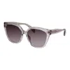 Rag & Bone Rnb 1073/s 09q 56mm Womens Square Sunglasses In Grey