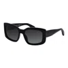 Rag & Bone Rnb 1076/s 807 54mm Womens Square Sunglasses In Black