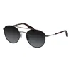 Rag & Bone Rnb 5050/g/s 807 51mm Mens Round Sunglasses In Black