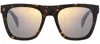 Rag & Bone Rnb5002s Ct 0n9p Flattop Sunglasses In Brown
